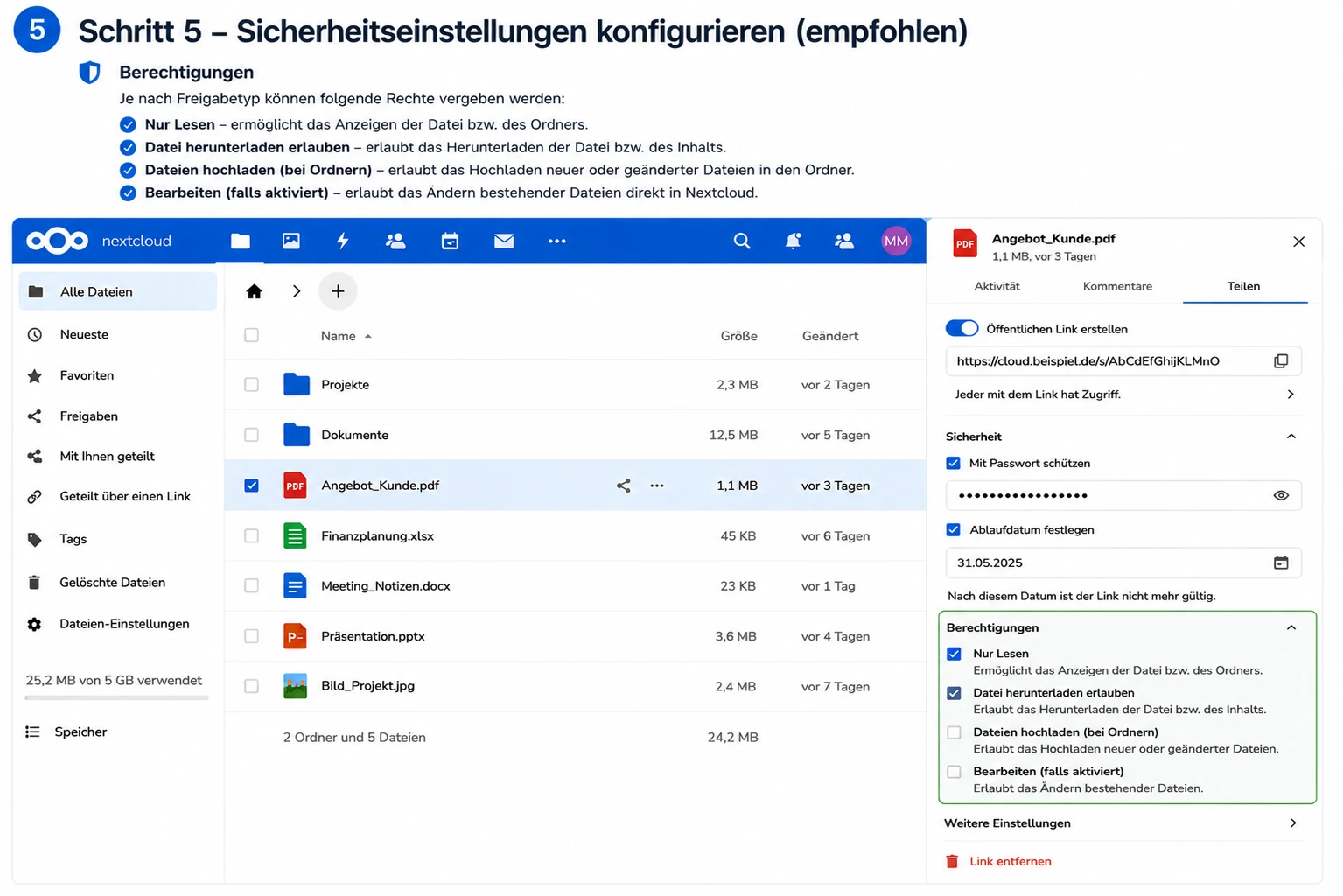 nextcloud_dateien_teilen_berechtigungen