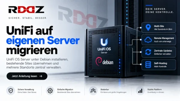 UniFi auf eigenen Server migrieren mit UniFi OS Server unter Debian